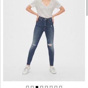 Sky High Distressed True Skinny Jeans w/ Secret Smoothing Pockets - Size 33/16